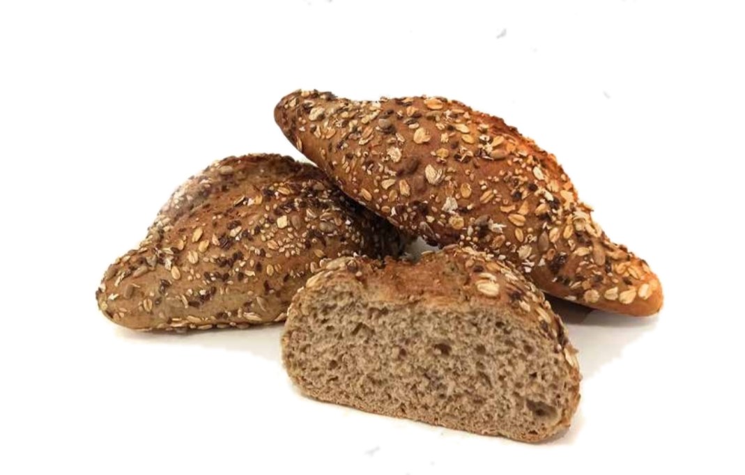 Pães multicereais com sementes